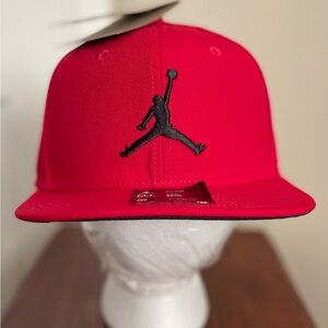 Jordan Pro Jumpman Snapback Adjustable Hat Red/Black FV5296-687 (Size M/L)